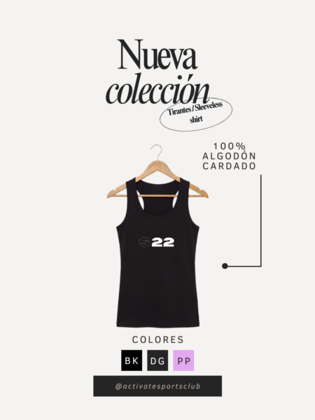 Camiseta de tirantes mujer