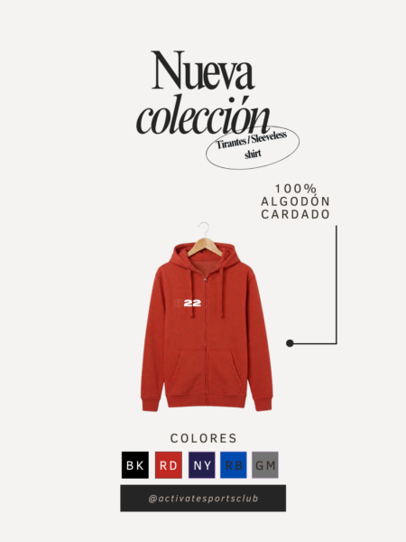 Sudadera S22 cremallera